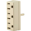 Leviton Triple-Tap Grounding Outlet Splitters Adapter (Ivory)