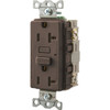 Hubbell 20 Amp 125 Volt Commercial Self-Test Gfci Receptacle (Brown)