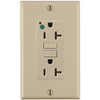 Leviton Smartlockpro 20a 125v Nema 5-20r 2-Pole Hospital-Grade LED Gfci Receptacle (Ivory)