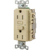 Hubbell 15a 125v Commercial Self-Test LED Gfci (Ivory)