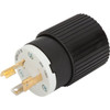 Hubbell-Pro Locking Male Plug, 125 Vac, 30 A, 2 Poles, 3 Wires