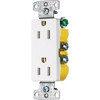 Hubbell 15 Amp 125 Volt Decorator Duplex Standard Outlet (10-Pack)