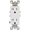 Leviton Decora 20a Ultrasonic Tamper Resistant Duplex Outlet White Package Of 10