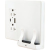 Hubbell 20 Amp Duplex Standard Outlet W/ Type A And C Wireless Charger (White)