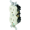 Hubbell-Pro 15 Amp 125 Volt Hospital-Grade Self-Grounding Straight Blade Duplex Standard Outlet (White)