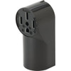 Hubbell 50 Amp 125/250 Volt Ac Surface Mount Duplex Standard Outlet (Black)