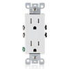 Leviton 15a Decora Receptacle, Weather And Tamper-Resistant, Nema 5-15r, White