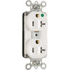 Legrand Plugtail 20 Amp 125 Volt Single Pole Hospital-Grade Duplex Standard Outlet (White)