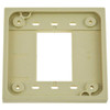 Hubbell 1-2 Gang 4-Plex Adapter Plate, 4", Ivory