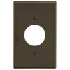 Hubbell 1-Gang Polycarbonate Thermoplastic Wall Plate (Brown)