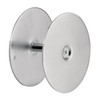 Defender Sec Dr Hole Cover Plate, 2-5/8in Diameter, Satin Nkl