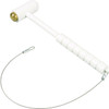 Cato 2.5 In Polypropylene Fire Extinguisher Cabinet Hammer W/ Mounting Hardware (White)