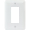 Titan3 1-Gang Metal Rocker Wall Plate (White) Package Of 25