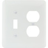 Titan3 2-Gang Princess Metal Toggle/Duplex Wall Plate (10-Pack) (White)