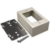 Legrand Wiremold 1-Gang Dual-Channel Steel Device Box Fitting, Ivory