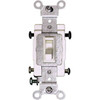 Leviton 120/277-Volt 15 Amp 4-Way Commercial Ac Quiet Toggle Light Switch, White