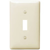 Hubbell 1-Gang Light Almond Toggle Wall Plate