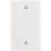 Hubbell 1-Gang White Medium Size Box Mount Blank Wall Plate