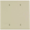 Leviton 2-Gang Midway Blank Nylon Wall Plate (Ivory)