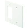 Hubbell 2-Gang Mid-Sized Combination Nylon Wall Plate (White)