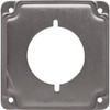 Raco 4" W Steel Metallic 1-Gang Exposed Work Square Cover For 2.14" Diameter 30-50a Round Receptacle