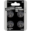 Maintenance Warehouse Lithium 3 Volt Cr2450 Button Cell Batteries, 4-Pack