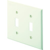 Titan3 2-Gang 2-Toggle Standard Metal Wall Plate (10-Pack) (White)