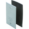 Taymac 1-Gang Rectangular Blank Weatherproof Cover (Gray)