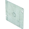 Hubbell 4-11/16 In 1/2 In Knockout In Centered Flat Square Cover (Silver)