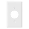 Maintenance Warehouse 1-Gang Unbreakable Polycarbonate Standard-Size Round Receptacle Wall Plate In Gloss White, 1-Pack