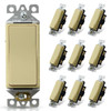 Maintenance Warehouse 15 Amp Single-Pole Rocker Light Switch In Ivory 10-Pack