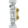 Hubbell-Pro 15 Amp/120 Vac 2-Position Toggle Switch, White, Package Of 10