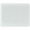Titan3 White Smooth 3-Gang Blank Princess Metal Wall Plate