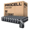 Duracell Procell Constant 9V Alkaline Battery 72-Pack