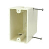 Allied Moulded 1-Gang New Work Fiberglass Switch/Outlet Box, Off White