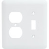 Titan3 Princess Textured 2-Gang Toggle/Duplex Metal Wall Plate (10-Pack) (White)
