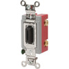 Hubbell-Pro 20 Amp 120/277 Vac 2-Pole Locking Toggle Switch (Black)