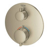 Grohe Grohtherm Round Dual Func Thm Trim Brushed Nickel
