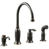 Design House Madison Kitchen Faucet, Spray And Soap Dispenser, Oil Rubbed Bronze