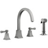 Design House Torino Kitchen Faucet With Sprayer, Satin Nickel Finish