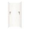 Swan White Solid Surface Shower Wall Kit 36" X 36" X 72"