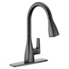 Cleveland Faucet Group Slate Single-Handle Pull-Down Kitchen Faucet, Matte Black