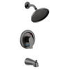 Cleveland Faucet Group Slate 1-Handle Posi-Temp Tub And Shower Trim Kit In Matte Black