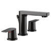 Cleveland Faucet Group Slate 2-Handle Widespread Bathroom Faucet In Matte Black