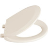 Seasons Plastic Round Closed-Front Slow Close Quick-Release Toilet Seat In Bone