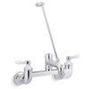 Kohler Triton Bowe 2-Hole Widespread Service Sink Faucet W/ Lever Handles