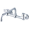 Gerber Classics 8 In Wall Mount Center Kitchen Faucet (Chrome)