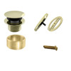 Westbrass Illusionary Overflow Universal Trim Kit, Polished Brass