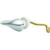 Toilet Tank Lever Metal Arm Chrome Handle Replacement For A/S Pressure Assist