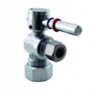 Westbrass Quarter-Turn Lever Handle Angle Stop Valve, Chrome